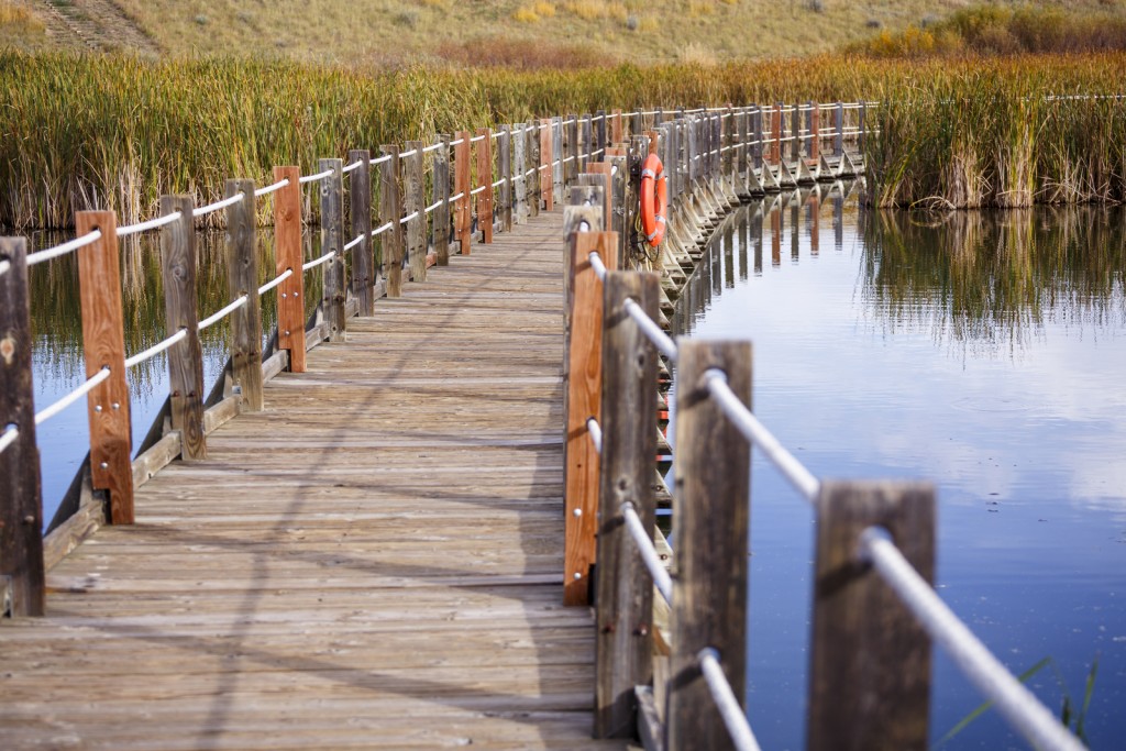 Urban residents can find a great place to enjoy catch-and-release fishing along Lake Mary Trail's floating boardwalk during the April 15 to October 15 fishing season.